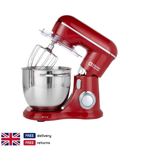 Red stand mixer 1300w - red, 6l