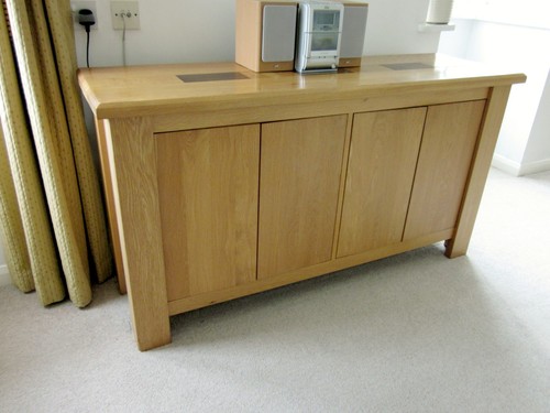 Oak sideboard with - , and
