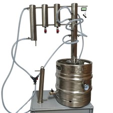 Gas-Electric Distiller 30L – 6 Cold Fingers, 2 Collection Traps, Carbon Filter