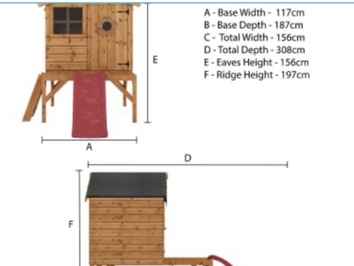 New wooden playhouse - new,