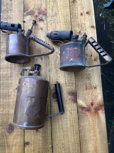 Vintage brass blow - , torches