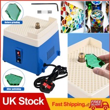 Portable 220V Mini Stained Glass Grinder Diamond Automatic Art Grinding Tools UK