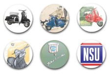25MM / 1"   BUTTON BADGES X6