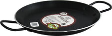 Flat Tawa PAELLA Pan Induction Crepe Pancake Griddle Dosa Roti Double Handle
