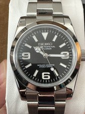 Seiko Mod ‘Explorer’ homage -  black dial 36mm