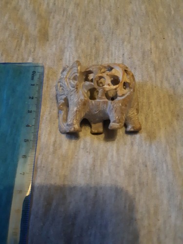 Handcrafted soapstone elephant - handcrafted,