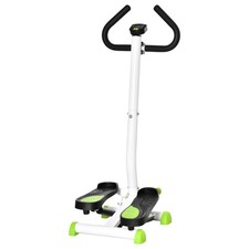 HOMCOM Twister Stepper Step Machine w/ LCD Screen, White