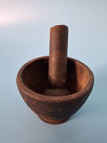 Antique small iron pestle and - antique,