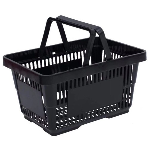 12x plastic shopping basket - plastic,