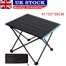 Folding Camping Table Light Weight Portable Aluminium Frame Outdoor Picnic BBQ