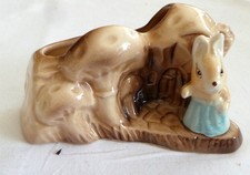 Sylvac Rabbit Toadstool house China figure