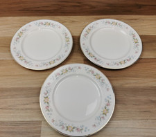 3 x Mayfair Alpine Flowers Fine Bone China 8.25" Salad  Plates