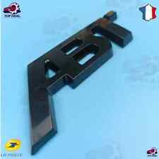 1 logo emblem ABT black metal sticker 115 x 45mm