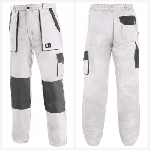 100 cotton white trousers - white,