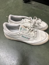 Reebok Club C 85 Vintage Shoes Chalk Court Shoes White Green Mens Size 8.5