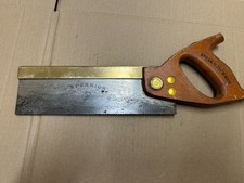 Vintage 10" 15tpi Spear & Jackson Brass Backed Tenon Saw