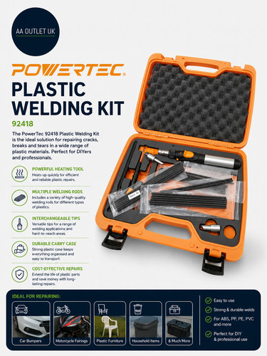 Powertec 92418 plastic - plastic, welding