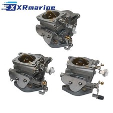 3pcs Carburetor 6H1-14301 for Yamaha Outboard Motors 75 80 90HP Engines