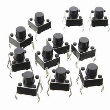 100PCS Tactile Switch Touch Push Button Key Tact Cooker 6 X 6 X 4.3mm 4pin NEW