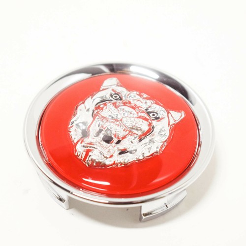 New jaguar wheel badge red - new,
