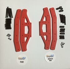 RED 1300 Stock Car 1/12th RC Bumper Set To Fit GinjaRC, Kamtec & Mardave Chassis