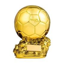 Golden Ballon Dor Football Prize Trophy Player Award Soccer Replica Fan 15cm