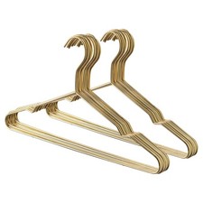 20x Gold Metal Coat Hangers