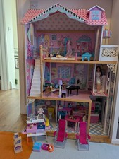 Large Wooden Dolls House with