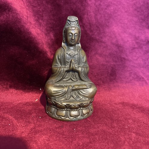 Old chinese bronze kwan yin - chinese, kwan-yin