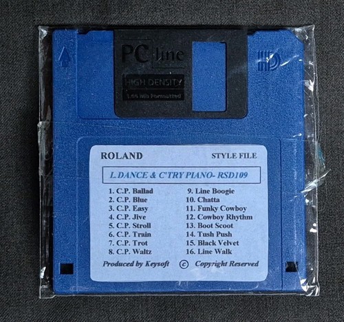 Roland keyboard style disk - style,