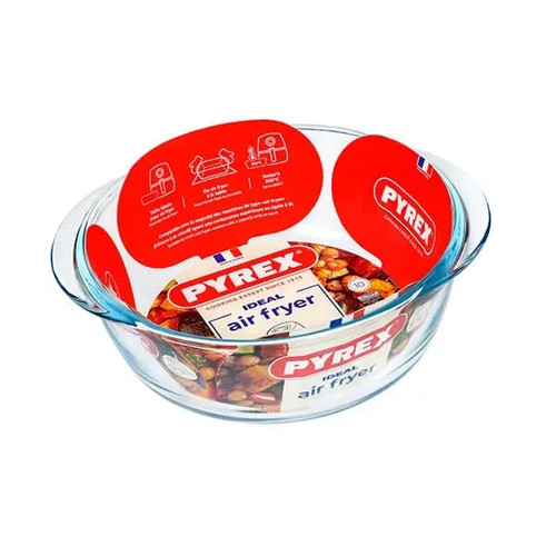Pyrex airfryer round - pyrex, dish