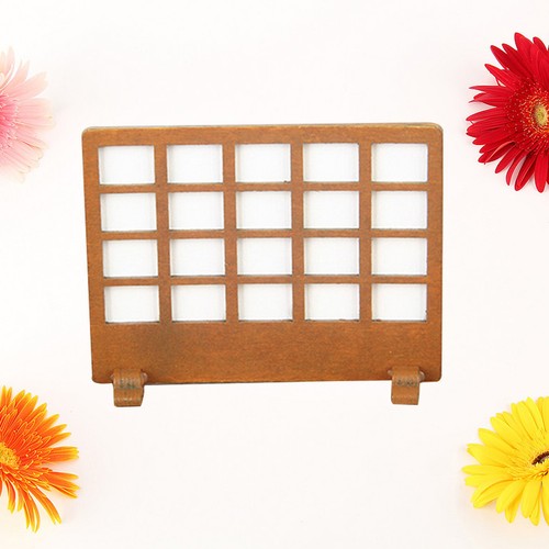 Khaki wooden partition screen - khaki,