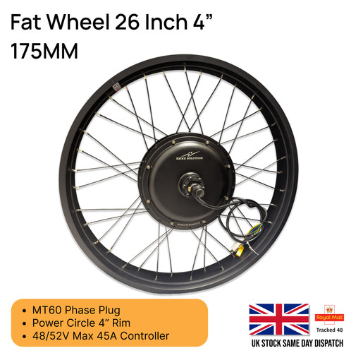 Fat wheel hub motor - fat, 4"