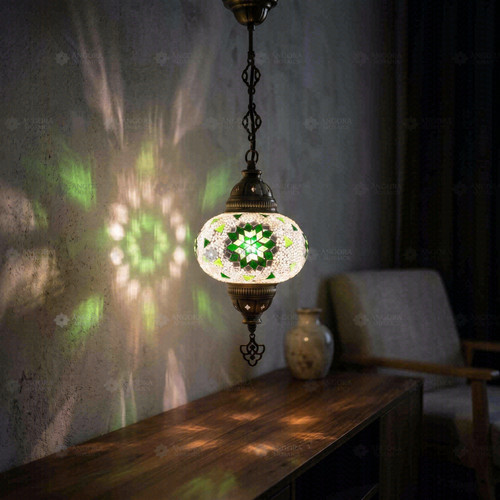 Green turkish mosaic - green,