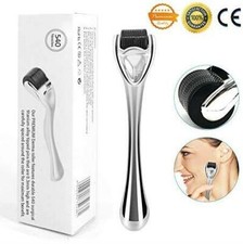 Aliver Premium Derma Roller Titanium Micro Needle Spots Face Treatment Silver