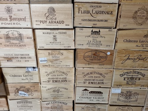 French wine box crate 12 - box, or