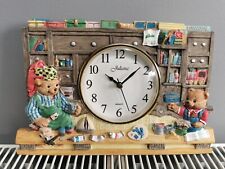 Juliana Resin Teddy Bears Workshop 3D Wall Clock - Quartz -