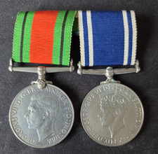 WW 2 Medals Police LSGC & Defence Medal to Const Willie Thomas