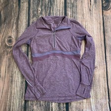 Lululemon Athletica Run Full Tilt Half Zip Purple  Long Sleeve Pullover Sz 10