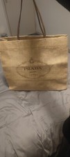 Prada Raffia Tote Bag - Authentic with tag, preloved.