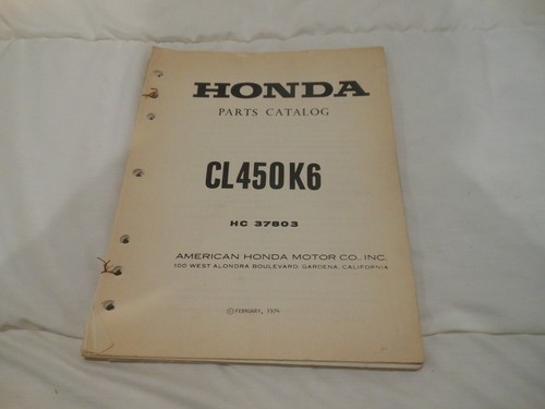 Honda oem cl450k6 - oem, parts