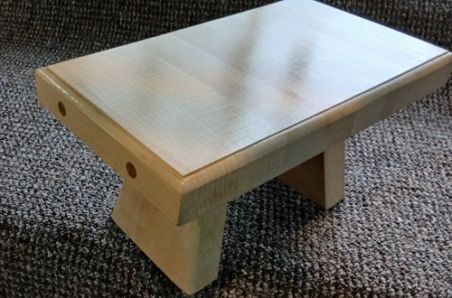 Footstool hand made - made, solid