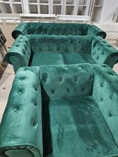 Green Crushed Velvet  Fabric 3