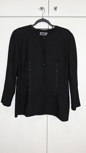 Luisa spagnoli black - black, linen