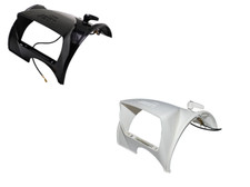 SOLEX 3800 LIGHT ASSEMBLY BLACK WHITE HEADLIGHT COVER CAP VELOSOLEX VINTAGE