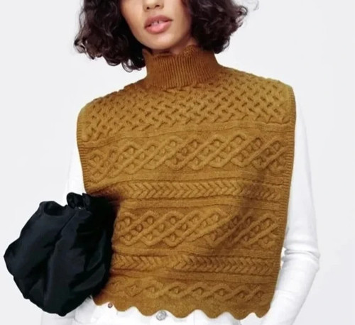 Stunning cable knit poncho - stunning,