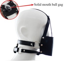 Mask Hood Faux Leather Head