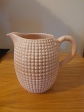 Clarice Cliff Pink Jug Corn