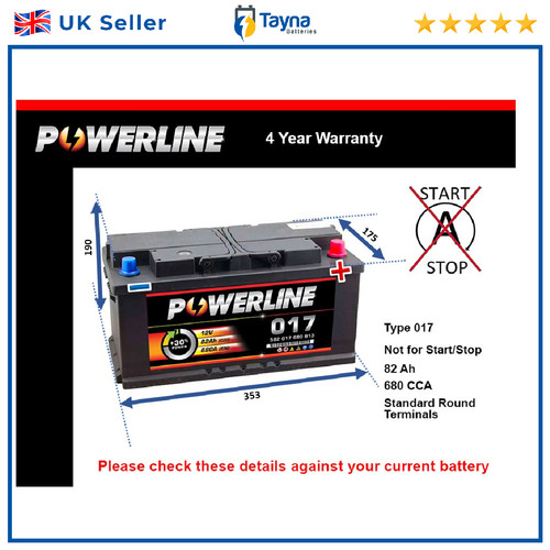 Battery fits audi rs4 - a5,