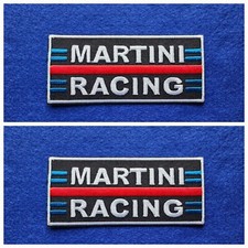 A Pair Of Motor Car Racing Patches Sew / Iron On Badges:- Martini Racing (e)
